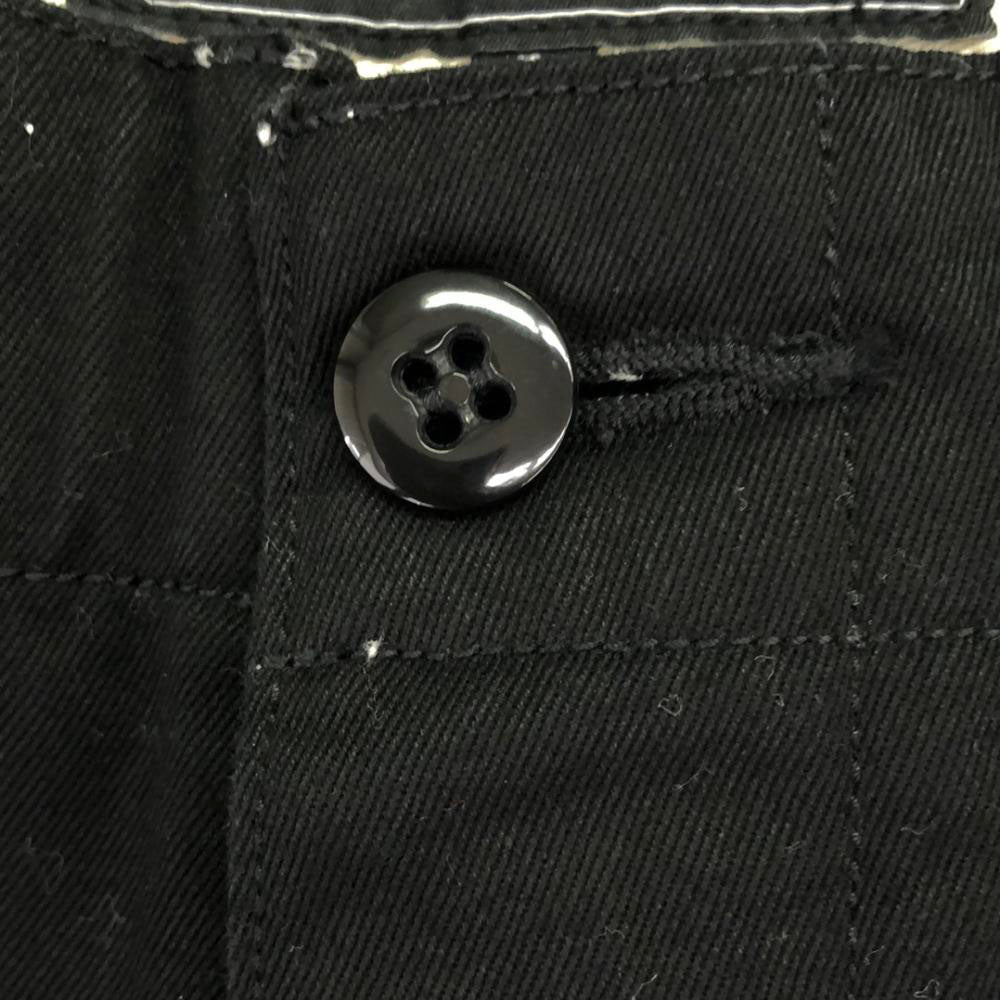 未使用 BEAMS LIGHTS ビームスライツ 日本製 コットンパンツ L ブラック タグ付き ボタンフライ メンズ