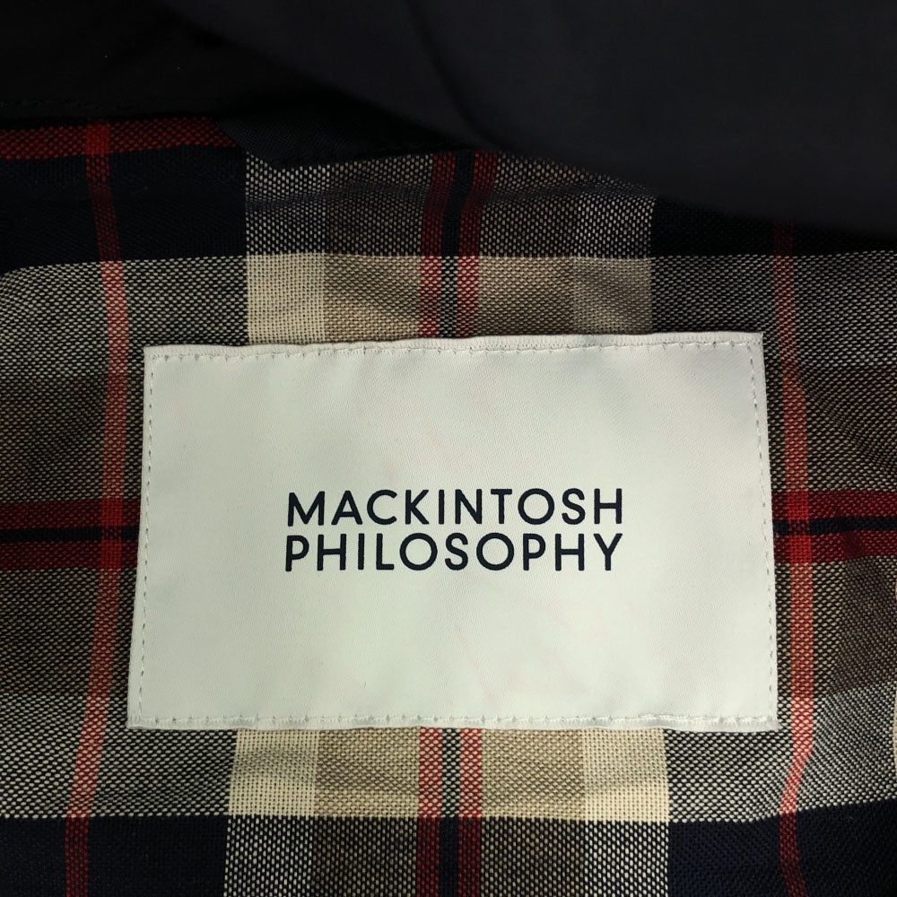MACKINTOSH PHILOSOPHY マッキントッシュフィロソフィー 三陽商会 ジップジャケット 38 ネイビー フード付 メンズ