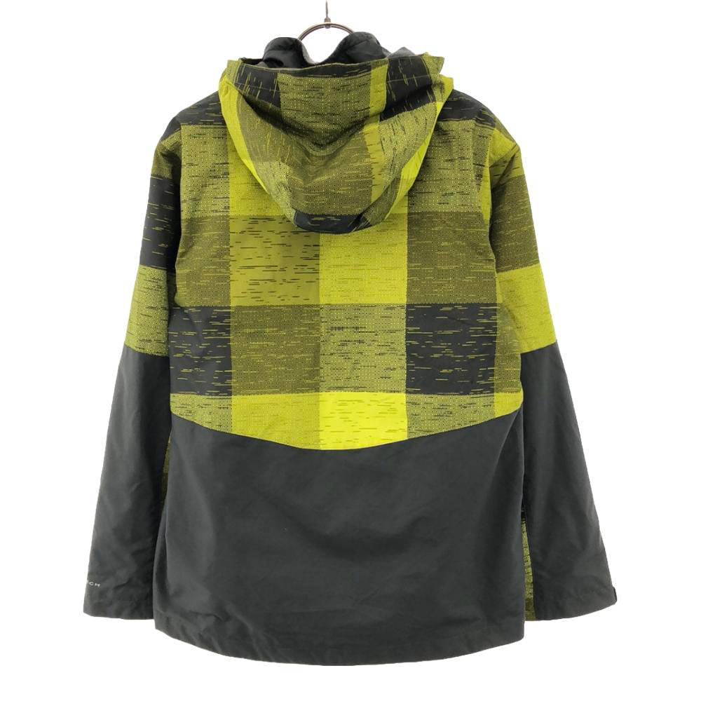 Columbia コロンビア ロゴプリント スキー インターチェンジ オム二テック ジャケット L(14/15） グレー×イエロー インナーフリース 3WAY 防水 アウトドア キッズ