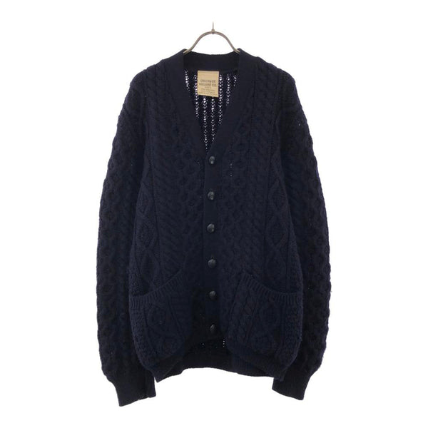 UNION UK SQUARE CO. 英国製 ケーブル 長袖 Vネック ニット 