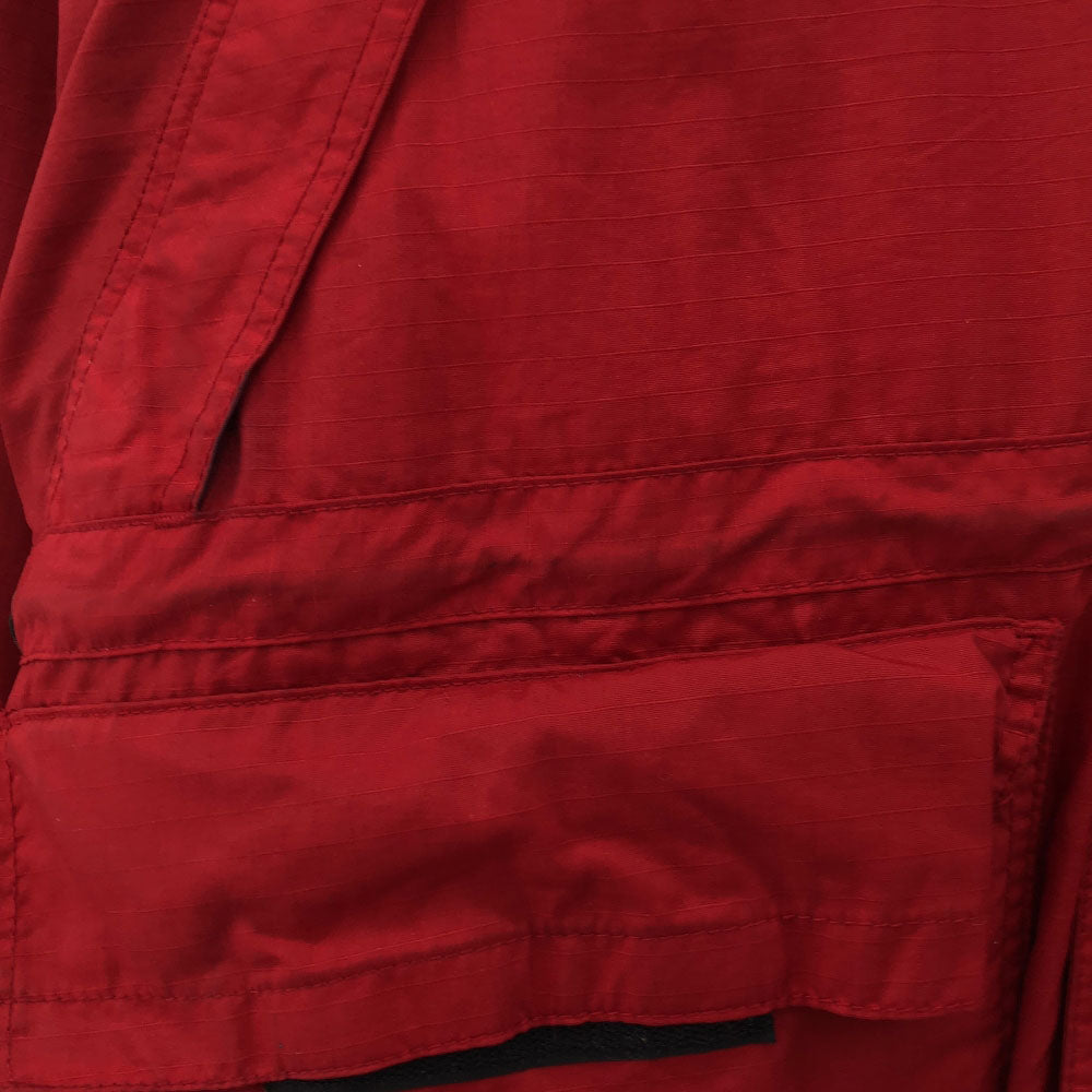 TOMMY HILFIGER トミーヒルフィガー 90s オールド フラッグタグ ライナー付き ナイロンジャケット S レッド ダブルファスナー メンズ