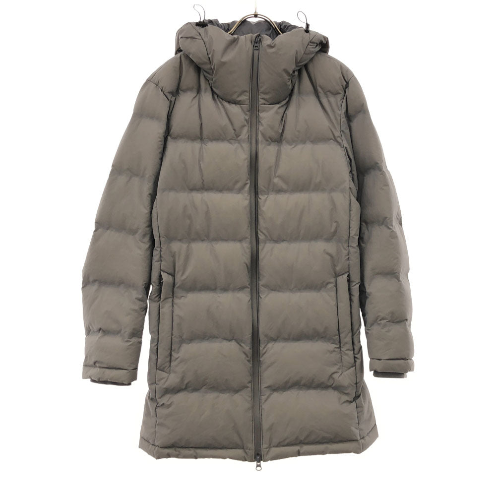 UNIQLO ユニクロ シームレス ダウンジャケット S グレー ダブルジップ メンズ