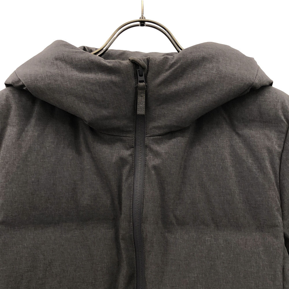UNIQLO ユニクロ シームレス ダウンコート M グレー ダブルジップ レディース
