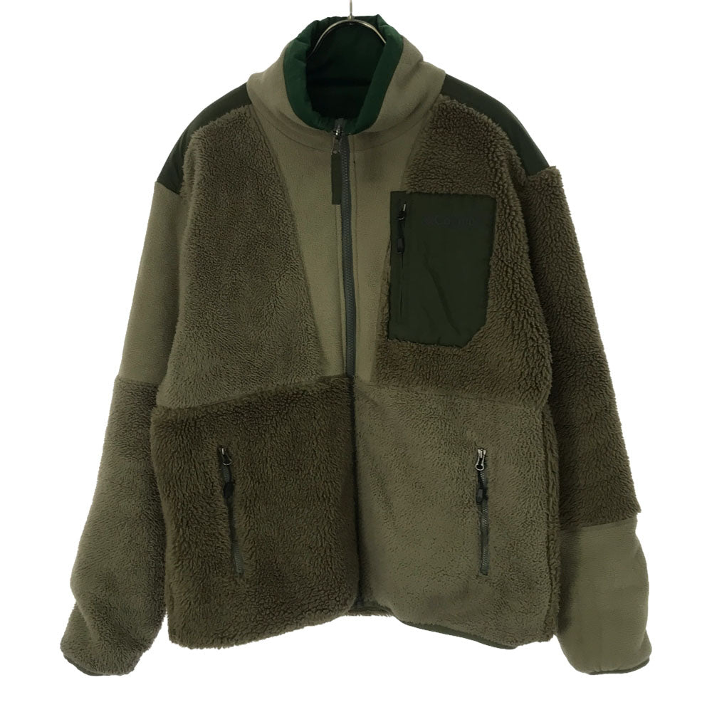 Columbia コロンビア 221PM0256 リバーシブル ボアジャケット M カーキ×グリーン アウトドア メンズ