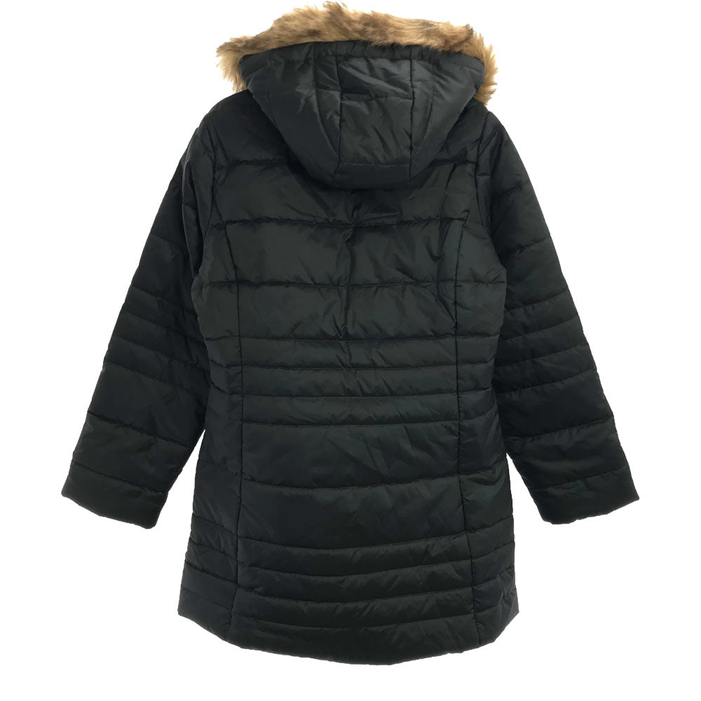 未使用 プーマ ロゴ刺繍 パッデド コート M ブラック PUMA 中綿 スポーツウェア レディース