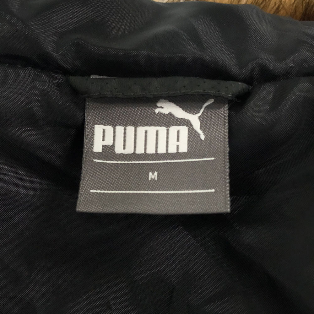 未使用 プーマ ロゴ刺繍 パッデド コート M ブラック PUMA 中綿 スポーツウェア レディース