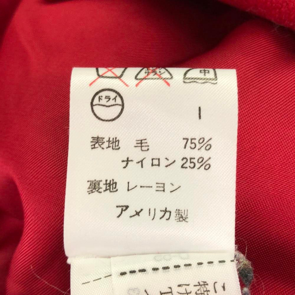 Calvin klein カルバンクライン 90s USA製 ウールブレンド オールド ピーコート S レッド レディース
