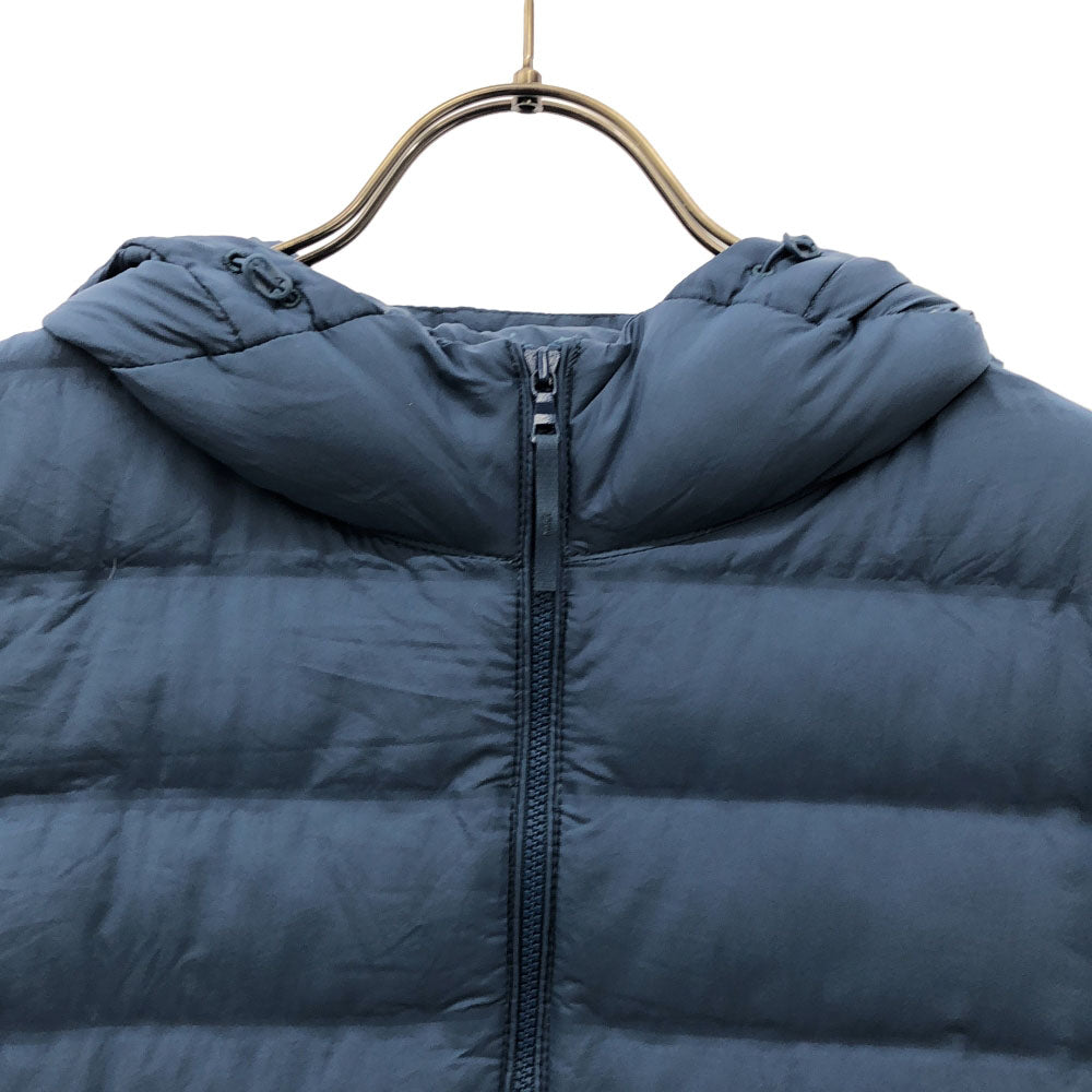UNIQLO ユニクロ シームレス ダウンジャケット M ネイビー系 収納袋付き レディース
