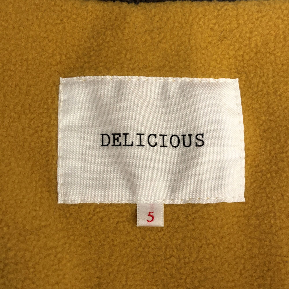 DELICIOUS デリシャス 日本製 ロゴ刺繍 トレース マウンテンパーカー 5 グリーン×ネイビー 裏フリース バックポケット メンズ