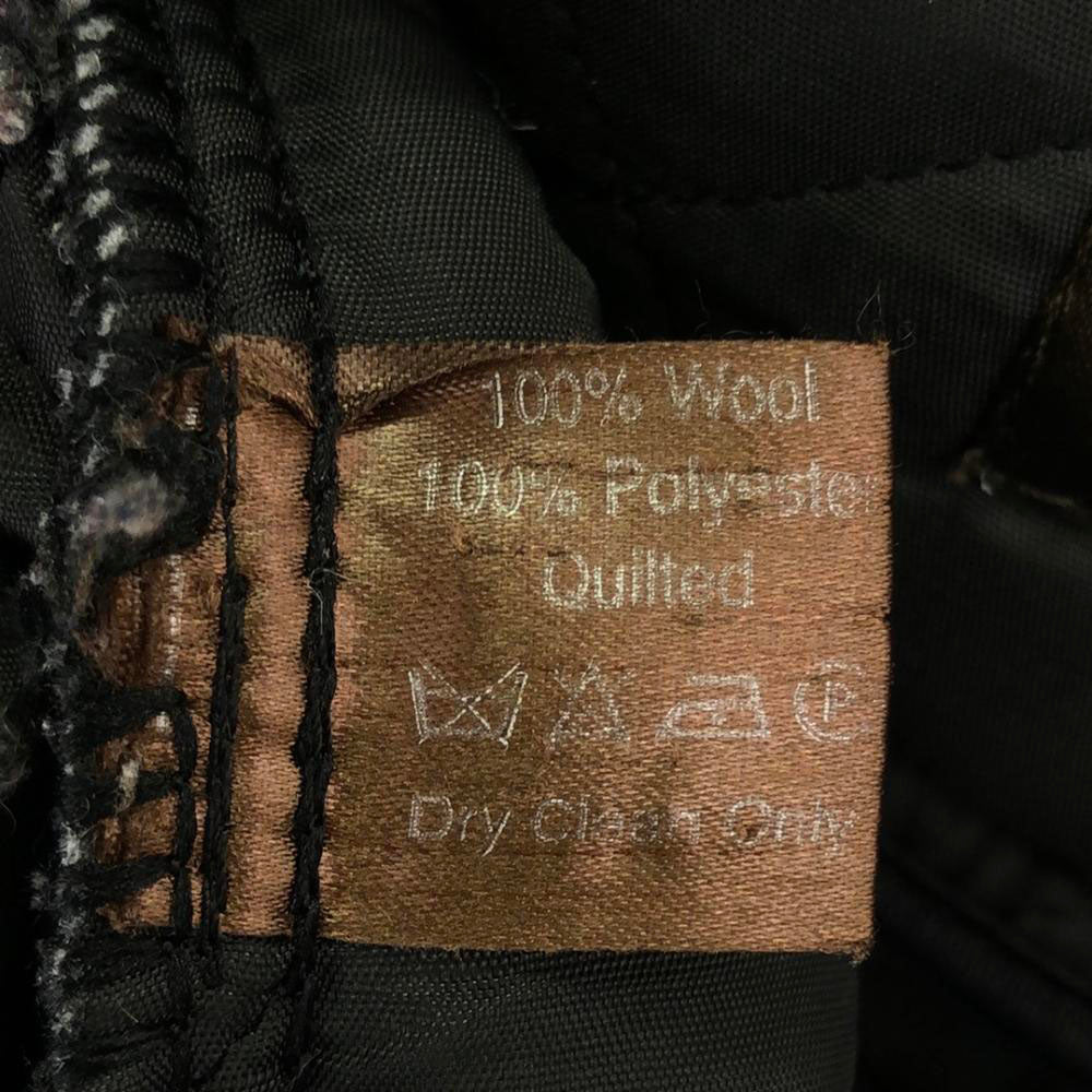 MACKINTOSH SCOTLAND マッキントッシュスコットランド ウール 100% キルティングコート 34 ダークグレー レディース