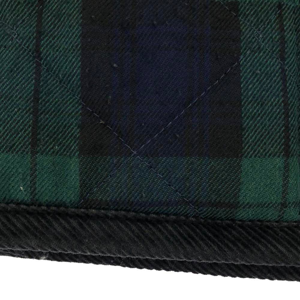 LAVENHAM ラベンハム 英国製 タータンチェック キルティングジャケット 34 グリーン×ネイビー レディース