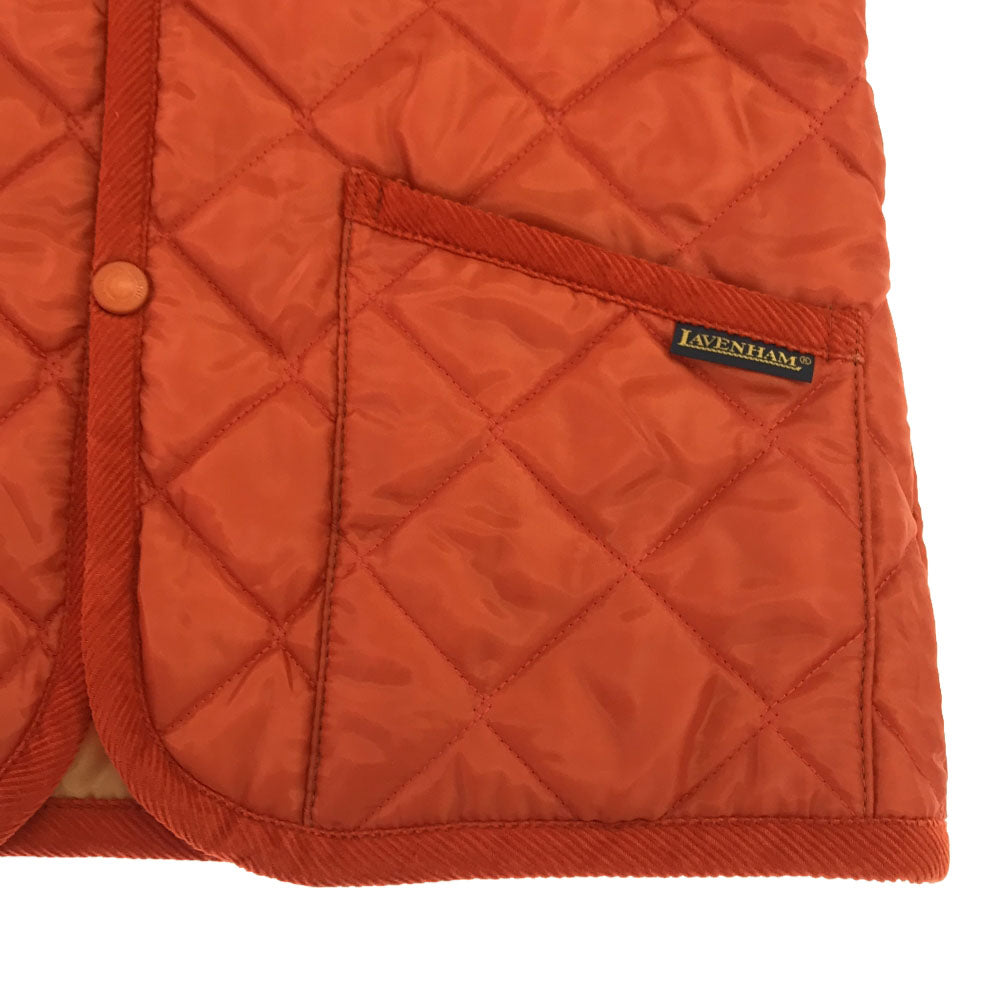 ラベンハム フーディー キルティングジャケット 36 オレンジ LAVENHAM メンズ