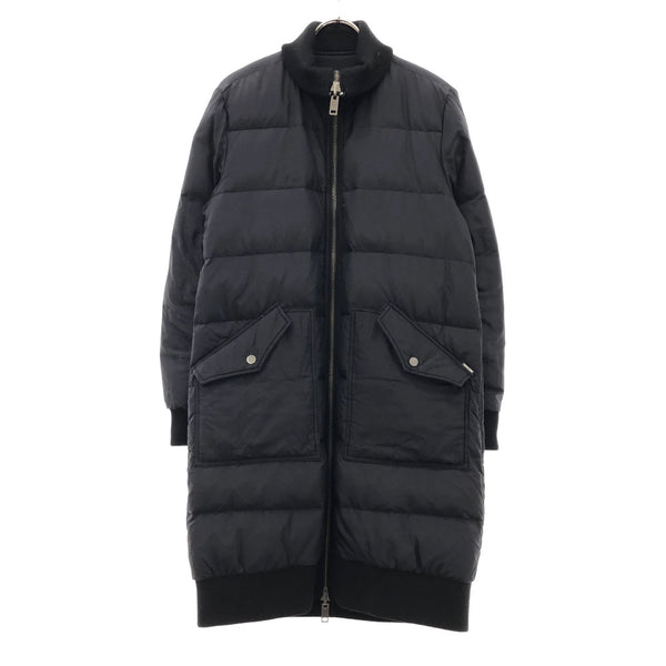 ディーゼル ジップ リバーシブル ダウンジャケット XS ブラック DIESEL 