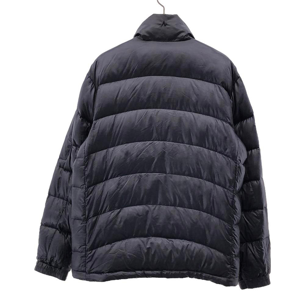 マーモット ロゴ刺繍 ダウンジャケット M ネイビー系 MARMOT アウトドア メンズ