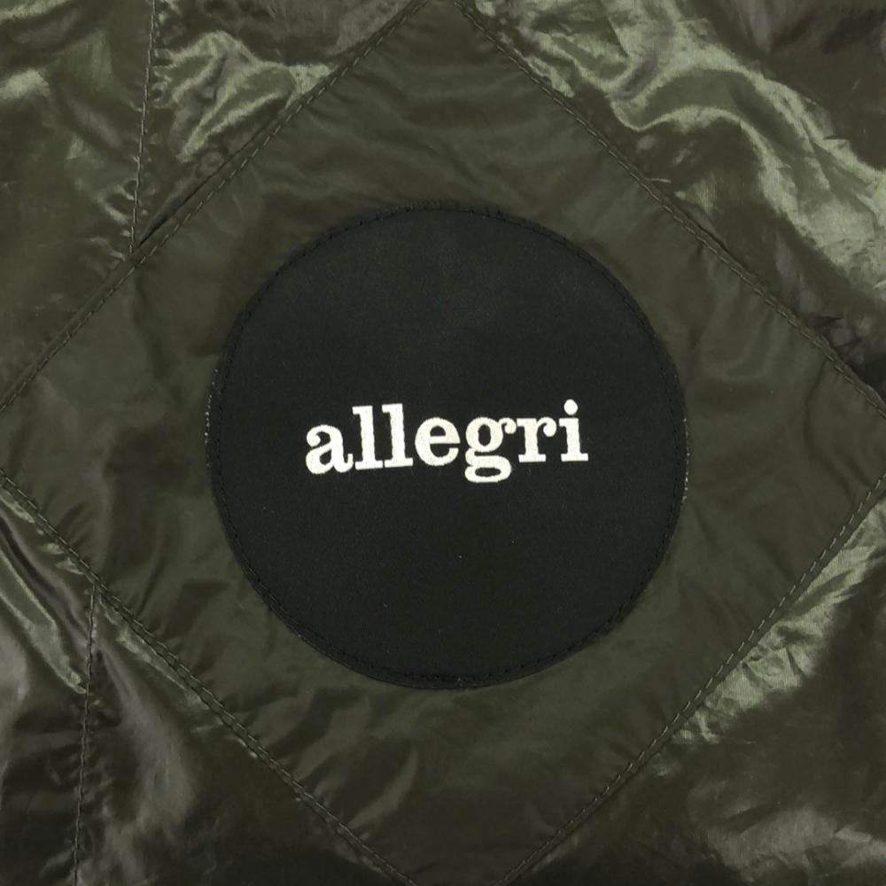 Allegri アレグリ 三陽商会 ライト ダウンコート 38 カーキ系 ダブルファスナー レディース
