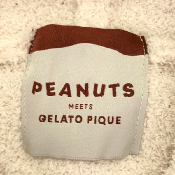 ジェラートピケ ピーナッツ コラボ スヌーピー 長袖 ワンピース ルームウェア F ベージュ系 gelato pique スヌーピー PEANUTS レディース