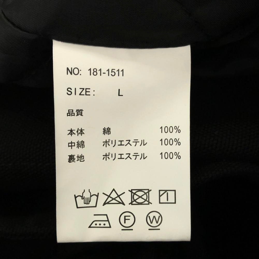 UNIVERSAL OVERALL ユニバーサルオーバーオール コットン ワークジャケット L ブラック メンズ