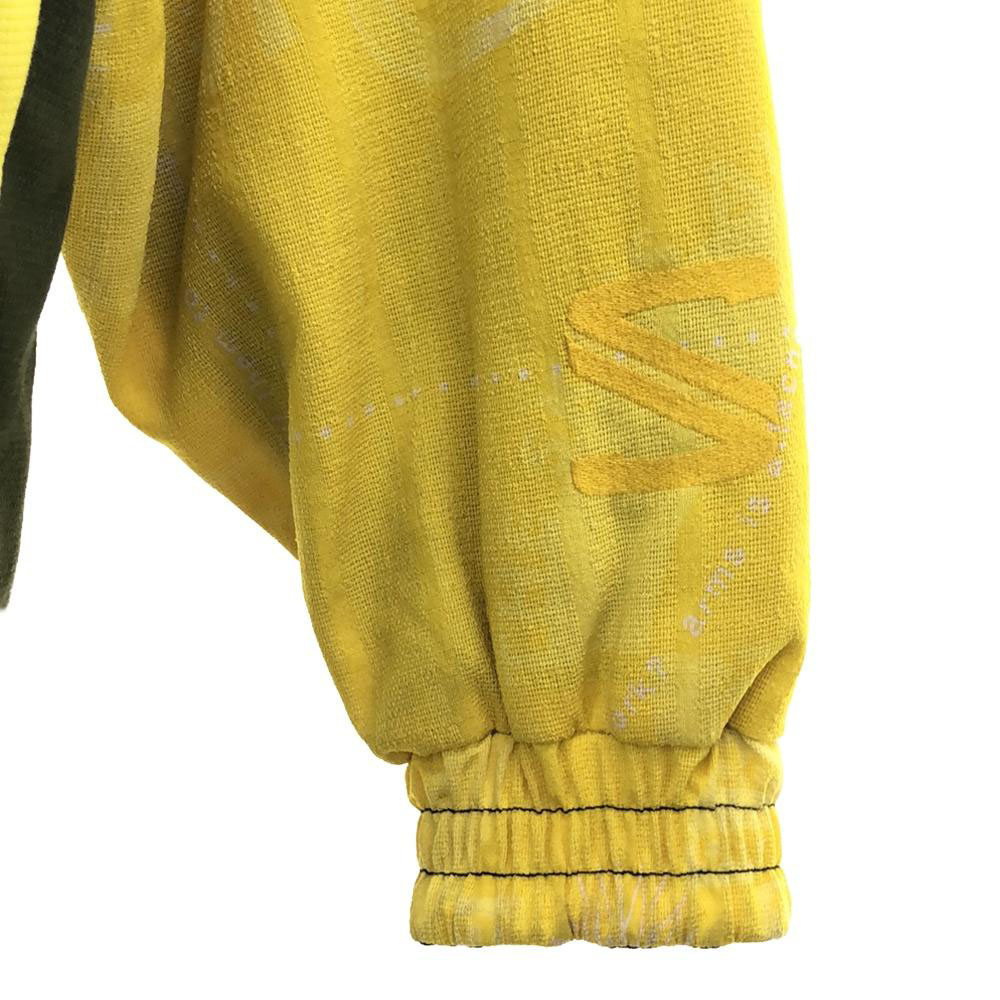 SALOMON サロモン UNISEX 総柄 スノーボード 中綿ジャケット L イエロー系 スノーウェア 裏メッシュ メンズ