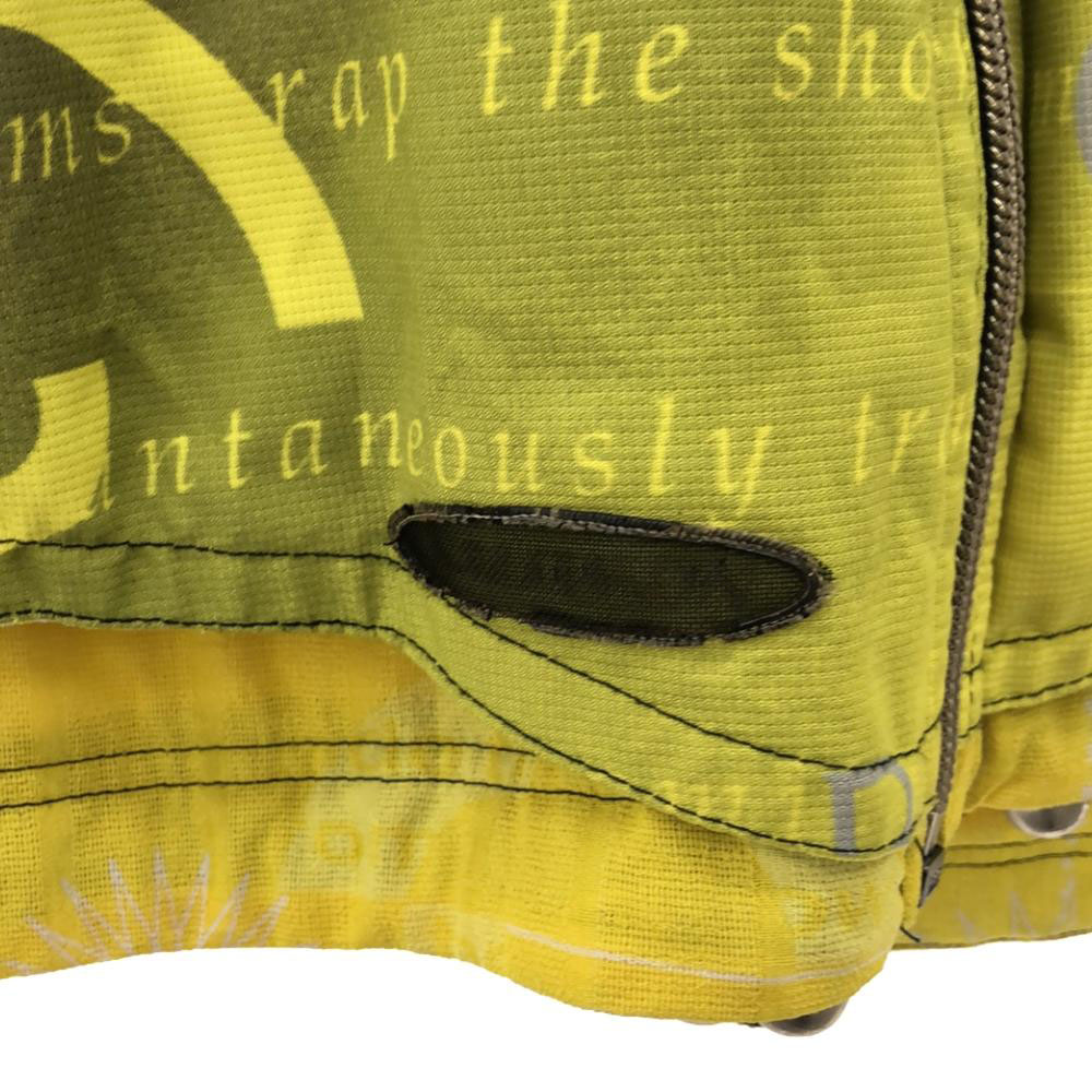 SALOMON サロモン UNISEX 総柄 スノーボード 中綿ジャケット L イエロー系 スノーウェア 裏メッシュ メンズ