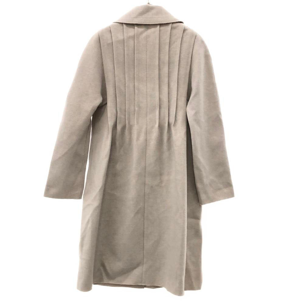 NINA RICCI ニナリッチ ウールブレンド ステンカラーコート 36 ライトグレー ロング レディース