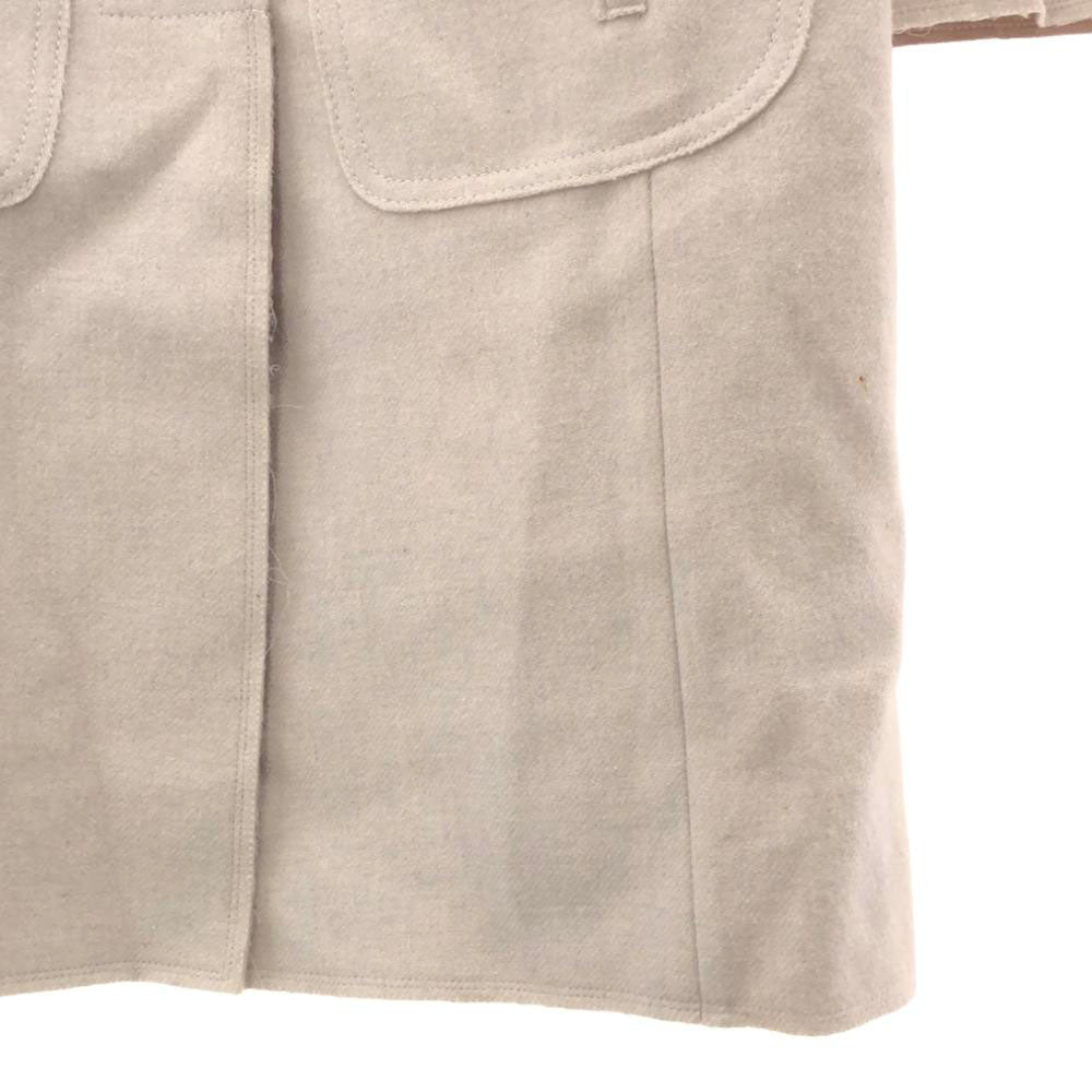 NINA RICCI ニナリッチ ウールブレンド ステンカラーコート 36 ライトグレー ロング レディース