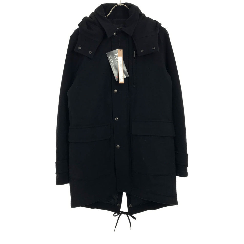 未使用 LOUNGE LIZARD ラウンジリザード 日本製 フード付き ジャケット 2 ブラック タグ付き ライナー付き メンズ