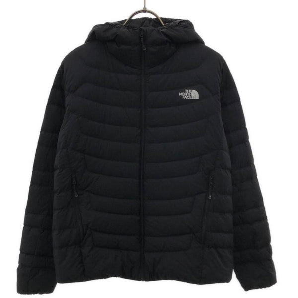 ザノースフェイス ロゴプリント ダウンジャケット M ブラック THE NORTH FACE NYW82211 アウトドア レディース