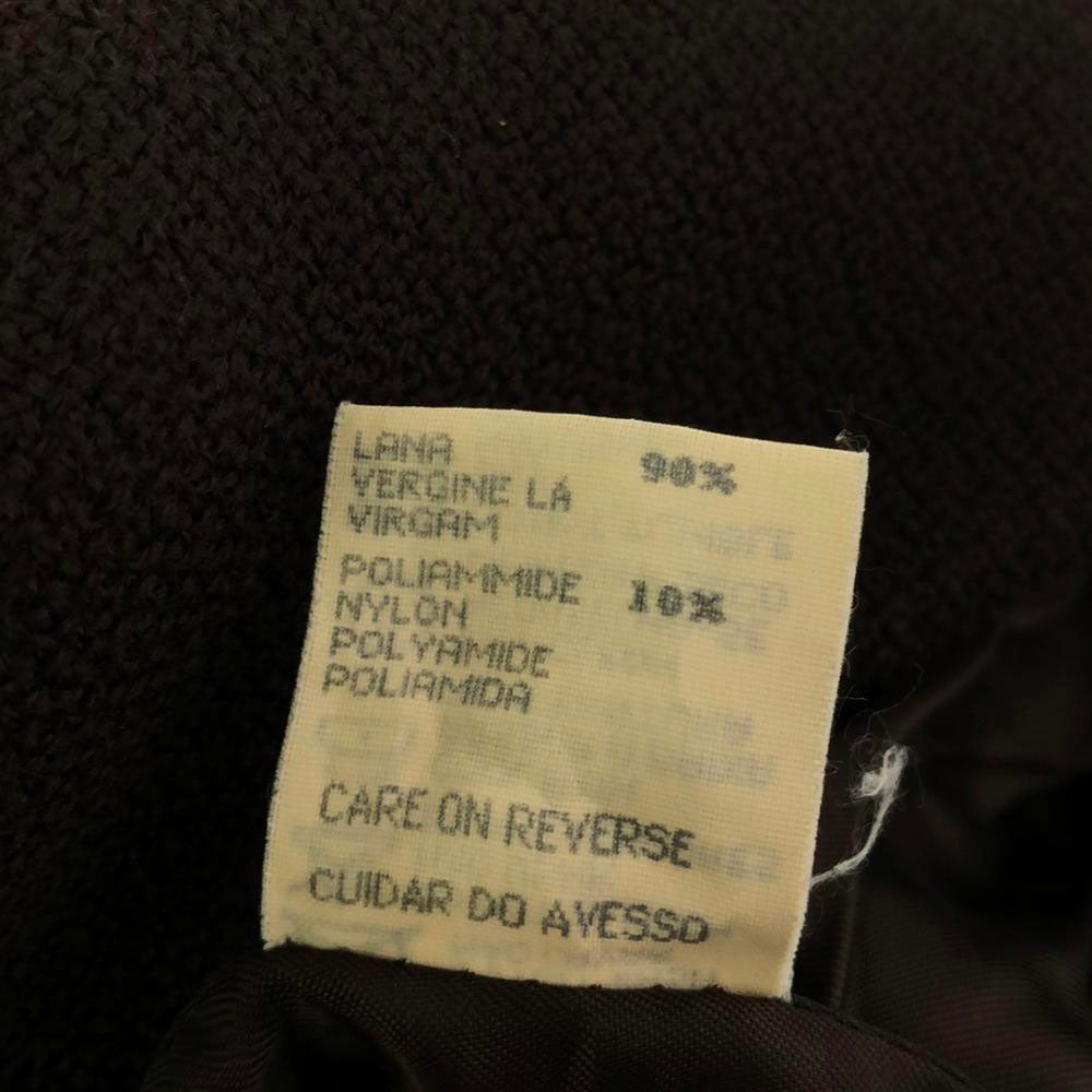 ARMANI JEANS アルマーニジーンズ 90s イタリア製 オールド ウールコート 6 ブラウン レディース