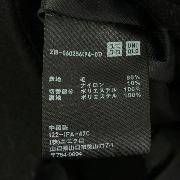 ユニクロ プラスジェイ ウールブレンド タキシード コート S ブラック UNIQLO +J 燕尾服 レディース