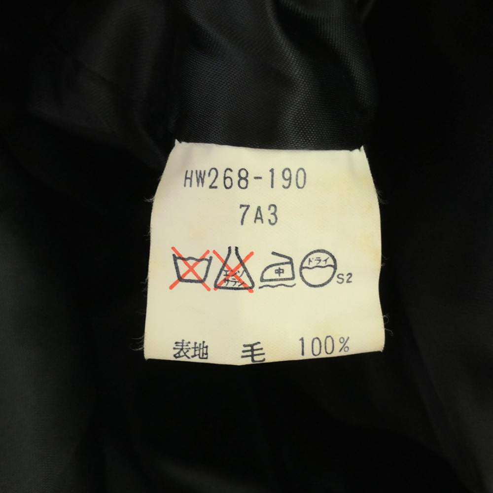 YVES SAINT LAURENT イヴサンローラン 90s ウール オールド ステンカラーコート S ブラック レディース