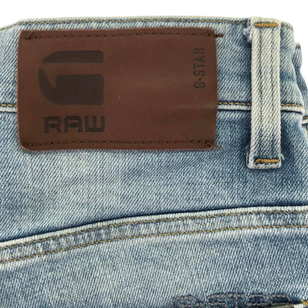 ジースターロウ ロゴ刺繍 ストレートデニムパンツ w29 G-STAR RAW ボタンフライ ジーンズ メンズ