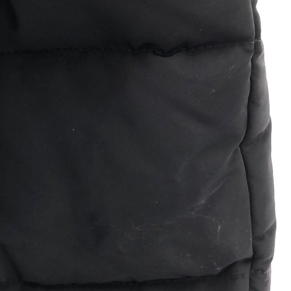 バリー イタリア製 ファーフード付 ダウンジャケット 8 ブラック BALLY ダブルファスナー レディース