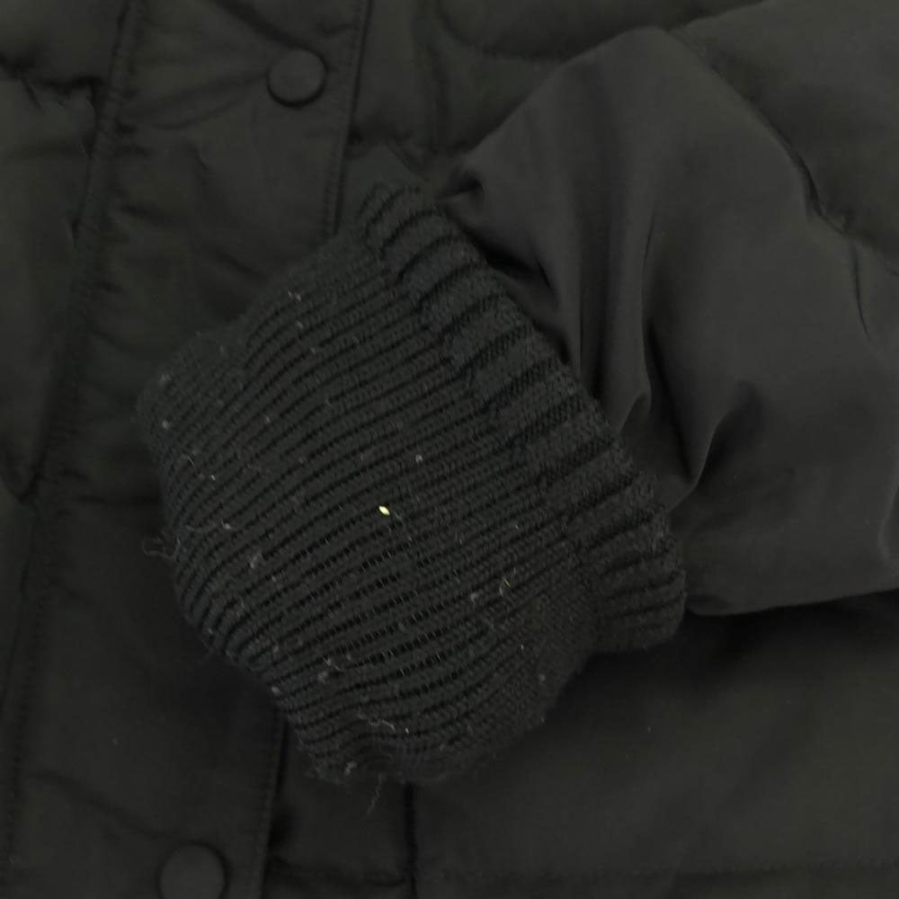 バリー イタリア製 ファーフード付 ダウンジャケット 8 ブラック BALLY ダブルファスナー レディース