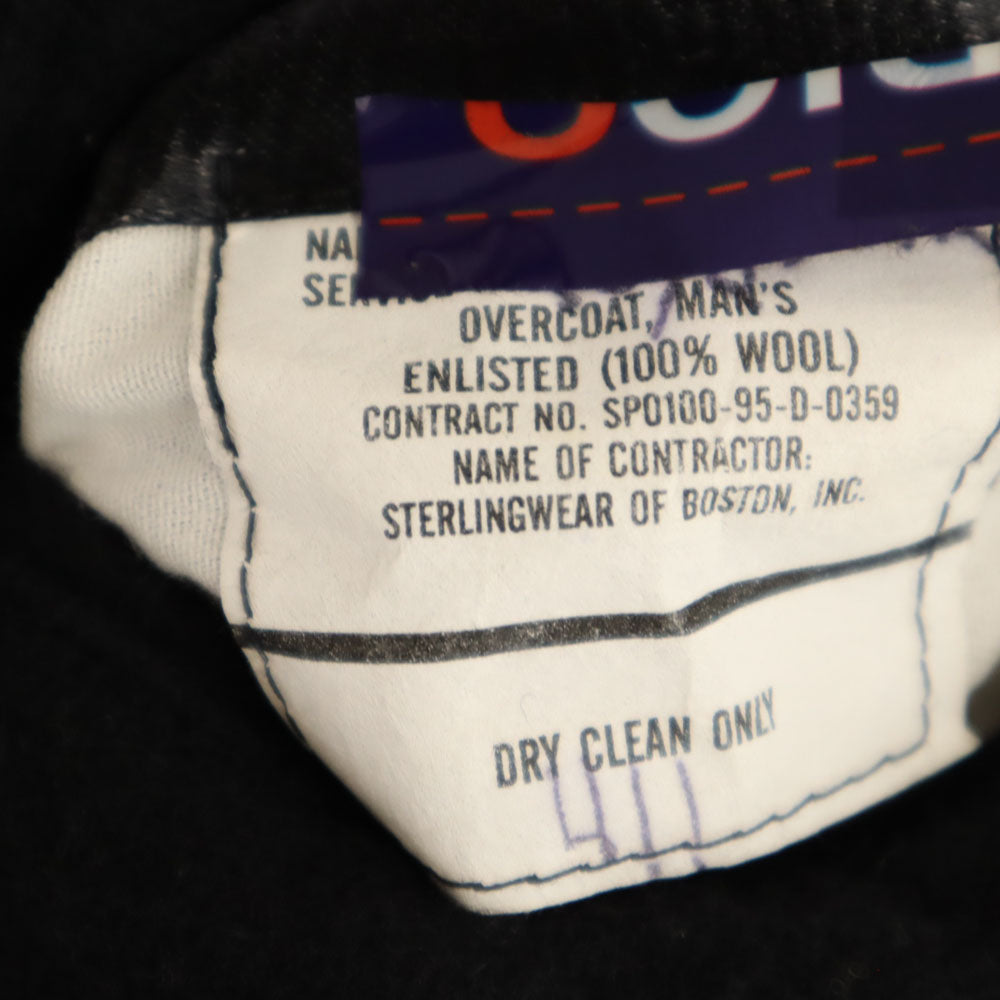 US NAVY アメリカ海軍 90s SPO ピーコート 44L ブラック メンズ