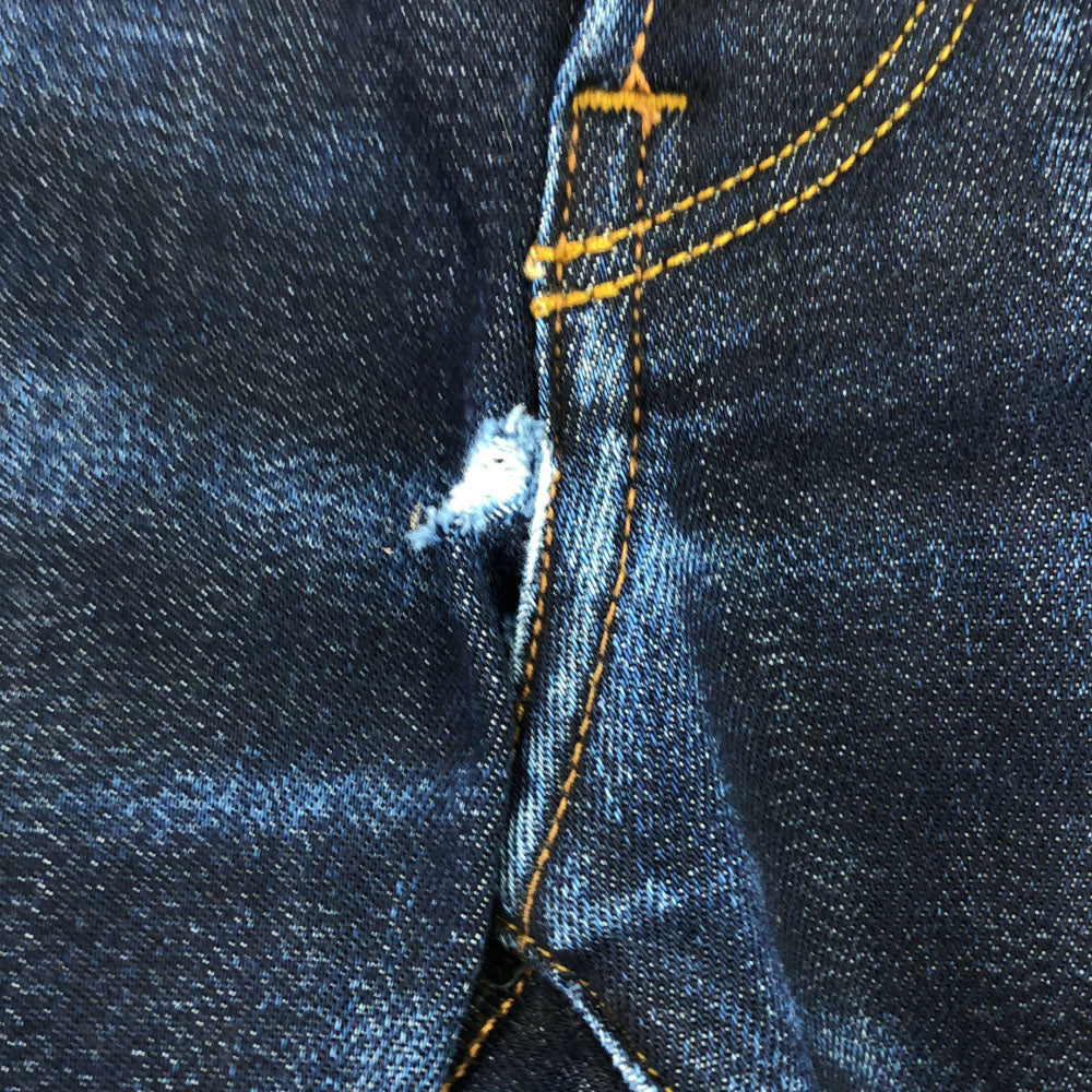 ジースターロウ 3301 ロゴ刺繍 ストレッチスリム テーパードデニムパンツ w32 G-STAR RAW ボタンフライ スキニー メンズ