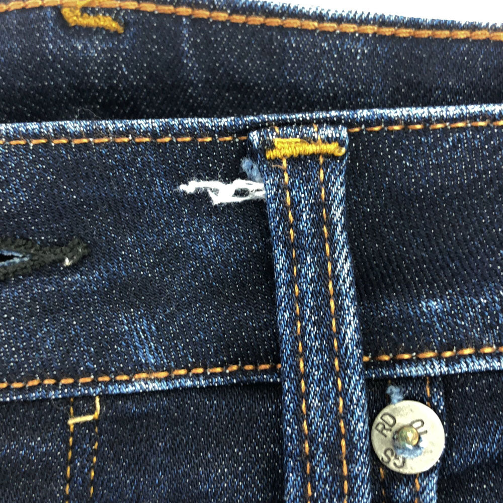 ジースターロウ 3301 ロゴ刺繍 ストレッチスリム テーパードデニムパンツ w32 G-STAR RAW ボタンフライ スキニー メンズ