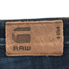 ジースターロウ 3301 ロゴ刺繍 ストレッチスリム テーパードデニムパンツ w32 G-STAR RAW ボタンフライ スキニー メンズ