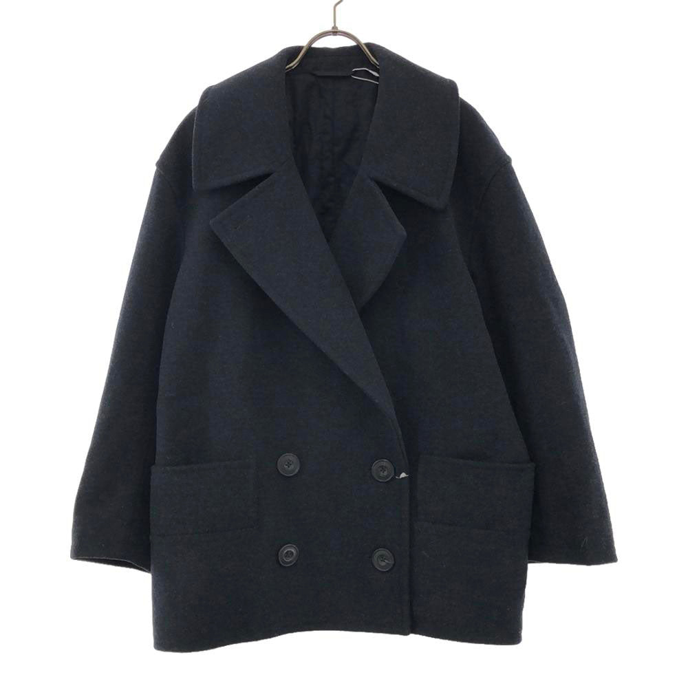 未使用 UNIQLO ユニクロ ショート コート S ブラック ダブルボタン タグ付き レディース