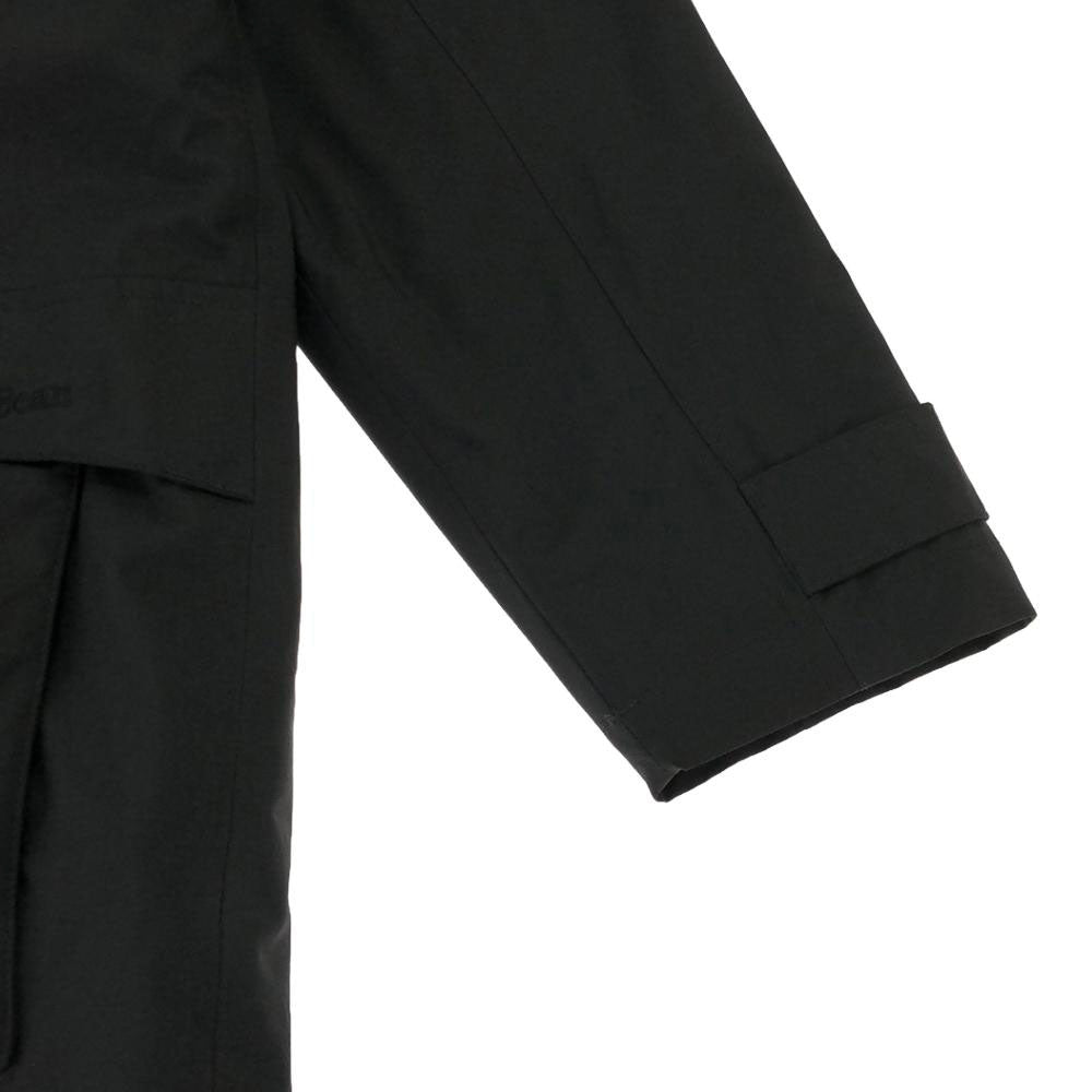 L.L.Bean エルエルビーン ノーカラーコート L ブラック ライナー付き レディース