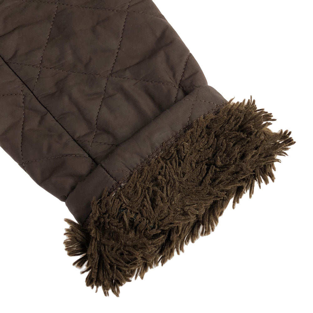 MACKINTOSH SCOTLAND マッキントッシュスコットランド 英国製 キルティングジャケット 38 ブラウン 裏ボア レディース