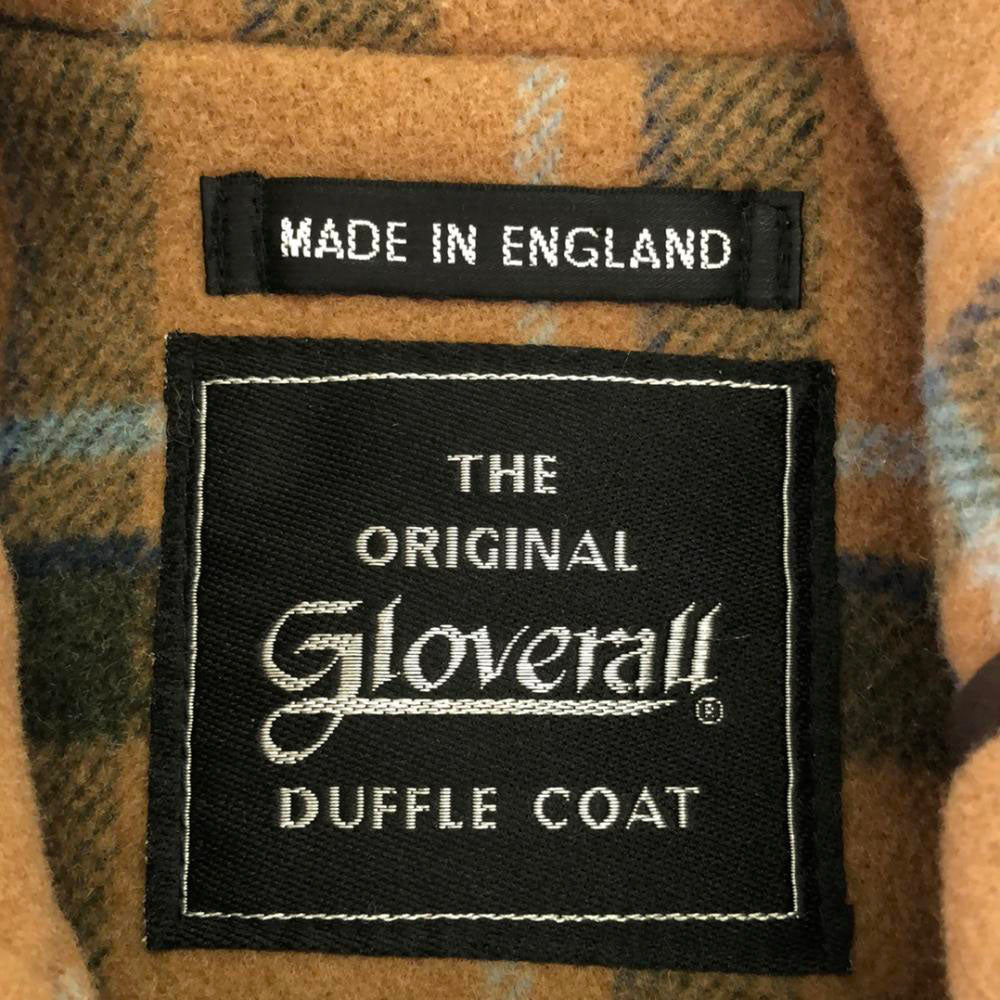 Gloverall グローバーオール 英国製 ウールブレンド ダッフルコート 9YEARS 134cms キャメル 裏チェック キッズ