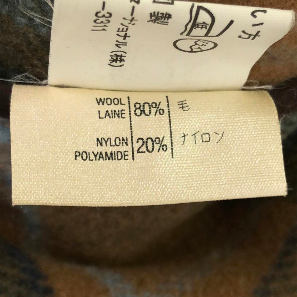 Gloverall グローバーオール 英国製 ウールブレンド ダッフルコート 9YEARS 134cms キャメル 裏チェック キッズ