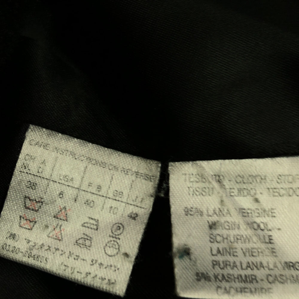 MAX&CO マックスアンドコー イタリア製 ウール チェスターコート 42 ブラック レディース