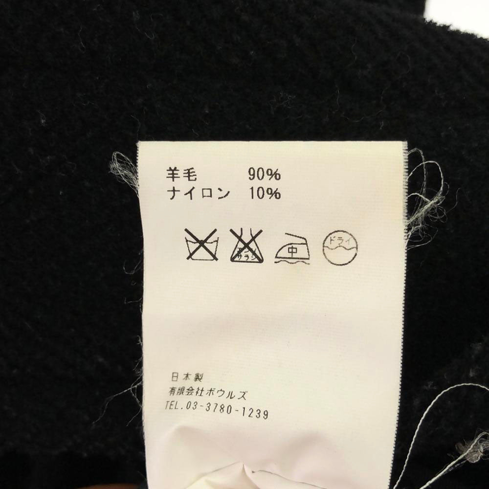 HYKE ハイク 日本製 ウールブレンド ダッフルコート 1 ブラック レディース