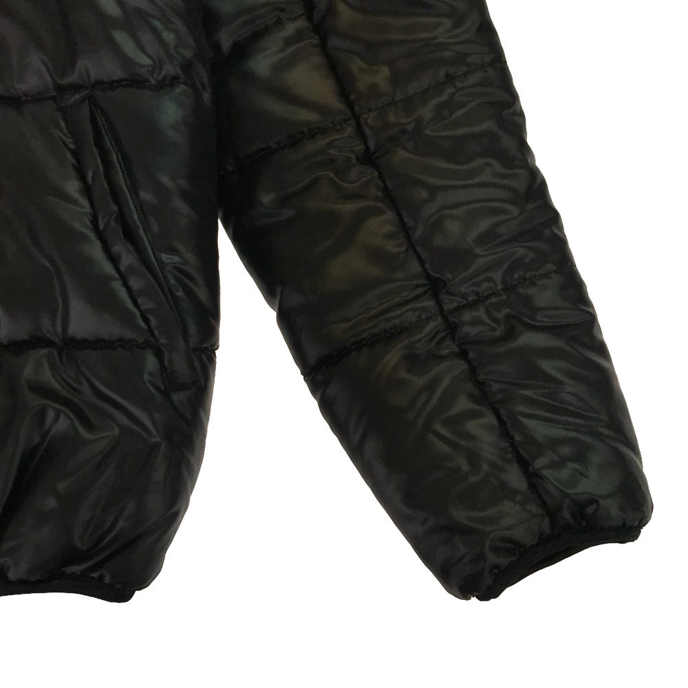 KARAKURI TAMASHII 絡繰魂 和柄刺繍 中綿ジャケット M ブラック KARAKURITAMASHII メンズ