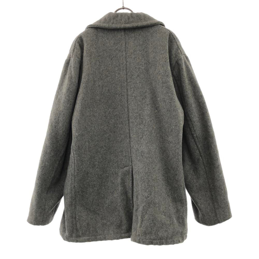 ヴィンテージ 80s USA製 ピーコート L グレー VINTAGE 裏地付き メンズ