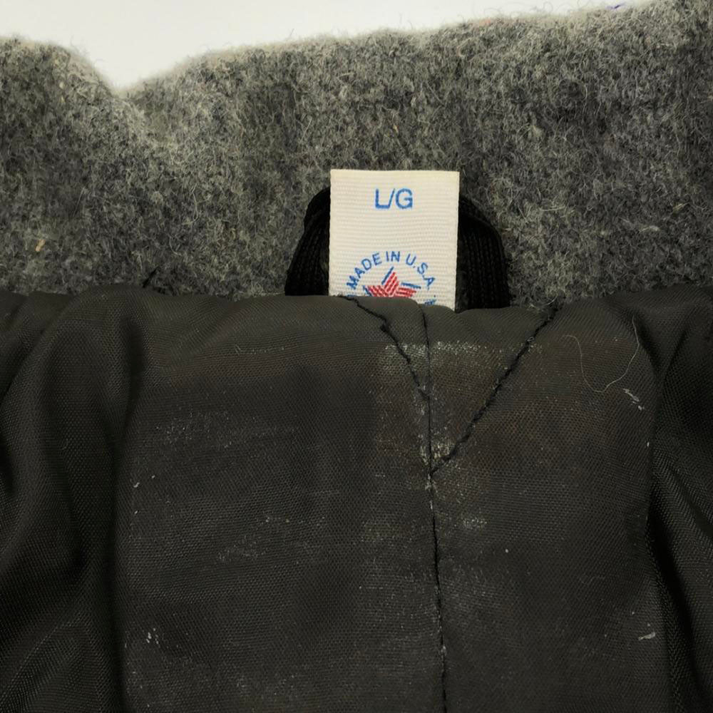 ヴィンテージ 80s USA製 ピーコート L グレー VINTAGE 裏地付き メンズ