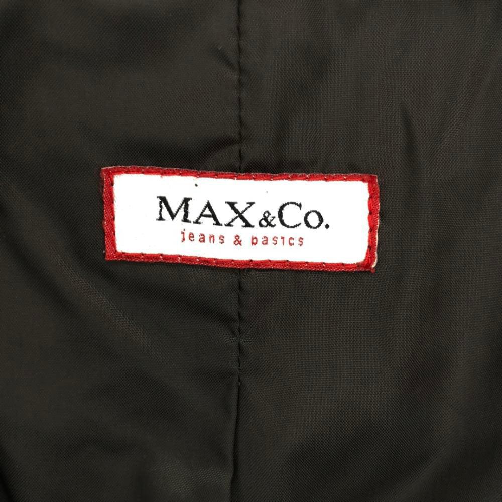 MAX&CO マックスアンドコー フーディー 中綿コート 36 グレー ダブルジップ レディース