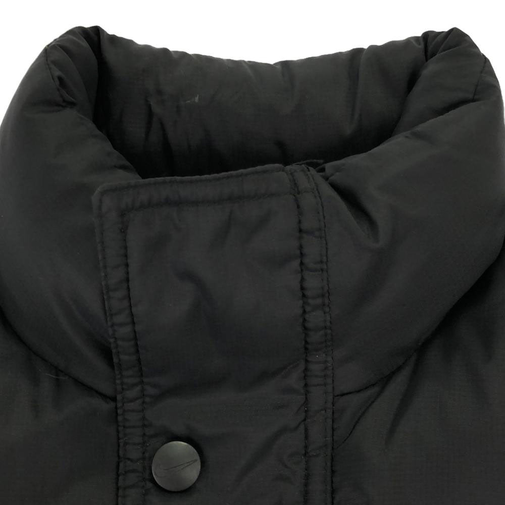 ナイキ 90s 00s オールド 白タグ ロゴ刺繍 ダウンジャケット XS ブラック NIKE キッズ