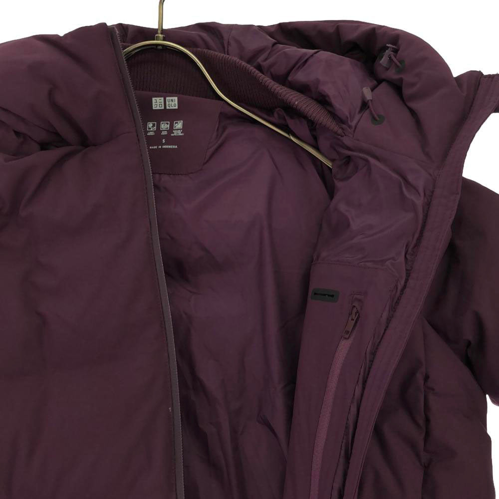 UNIQLO ユニクロ シームレス ダウンコート S パープル系 レディース